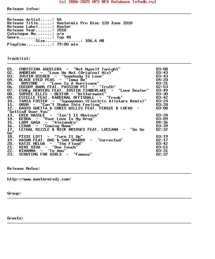 VA-Mastermix_Pro_Disc_120_June_2010-CD-2010-iHF