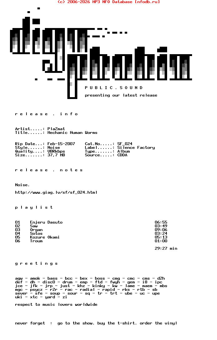 Plazmat-Mechanic_Human_Worms-CDR-2006-DPS