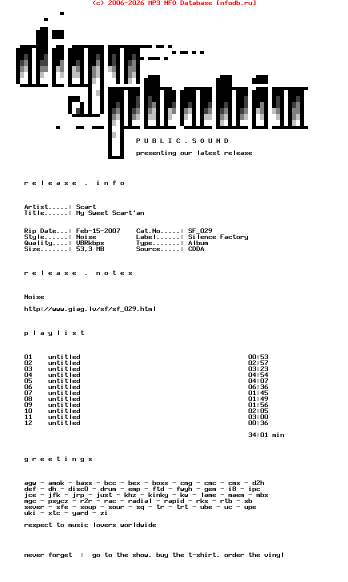 Scart-My_Sweet_Scartan-CDR-2006-DPS