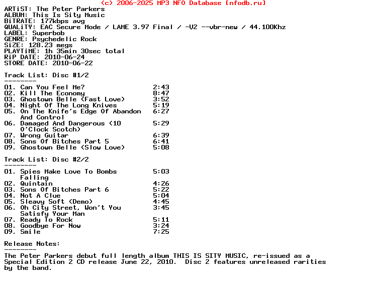 The_Peter_Parkers-This_Is_Sity_Music-(REISSUE)-2CD-2010