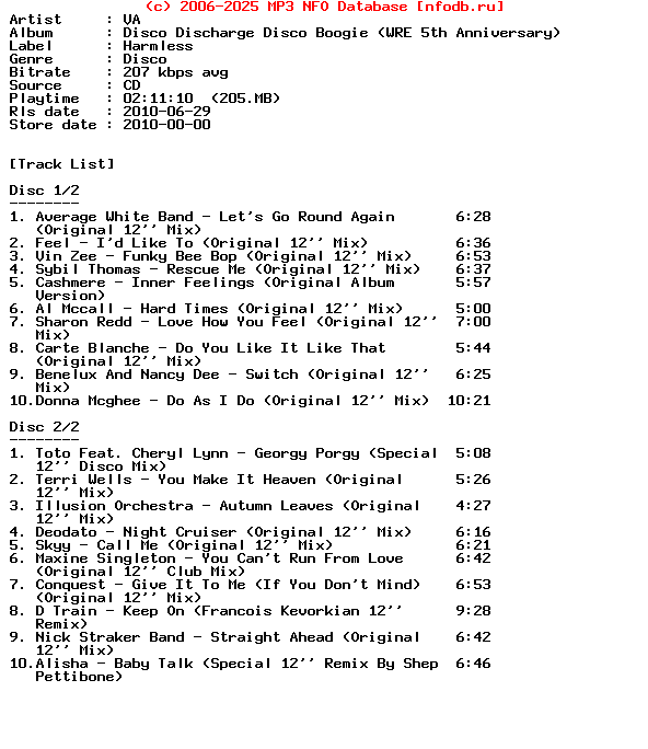 VA-Disco_Discharge_Disco_Boogie_(WRE_5TH_ANNIVERSARY)-2CD-2010