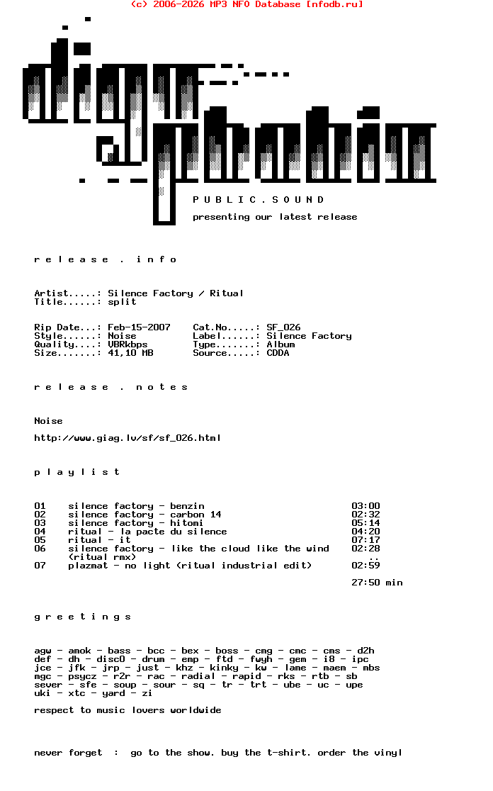 Silence_Factory_-_Ritual-Split-CDR-2006-DPS
