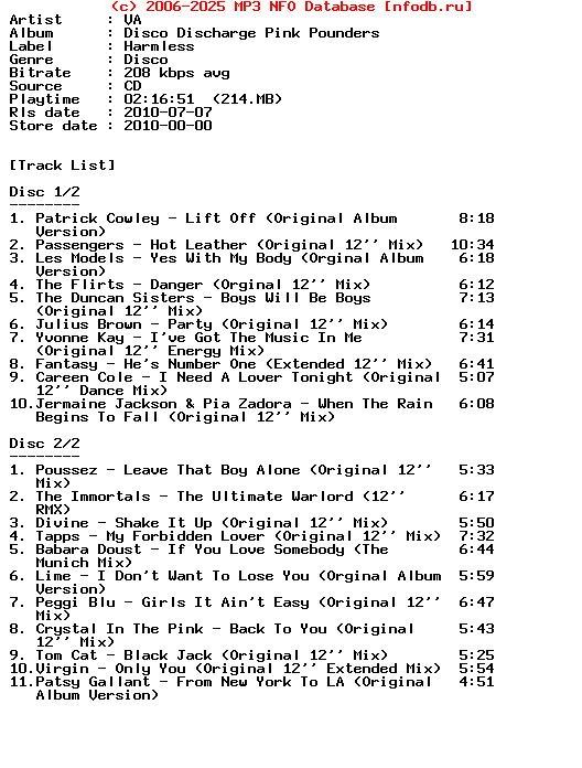 VA-Disco_Discharge_Pink_Pounders-2CD-2010