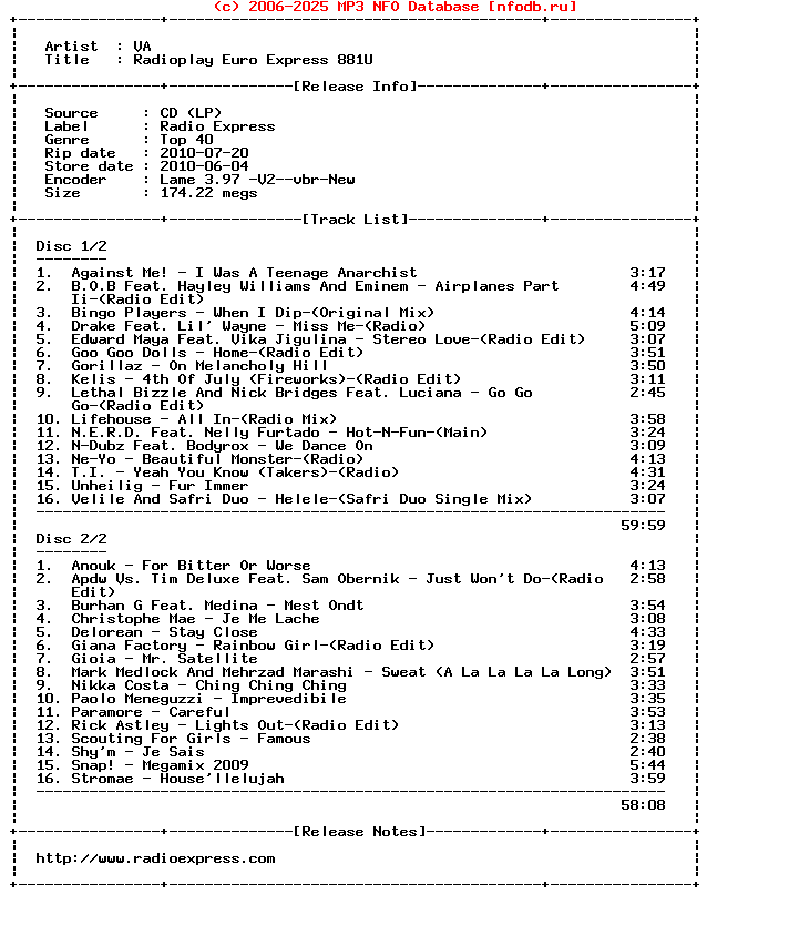 VA-Radioplay_Euro_Express_881U-2CD-2010