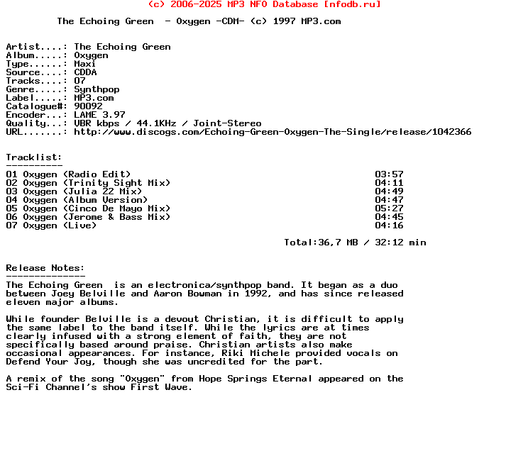 The_Echoing_Green-Oxygen-CDM-1997