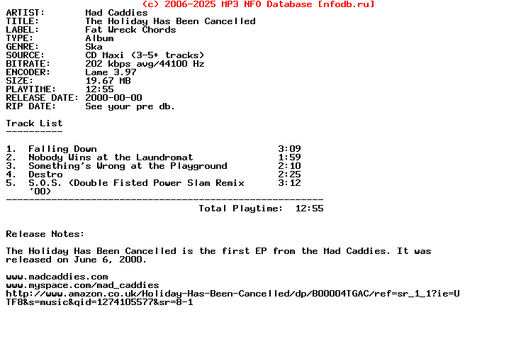 Mad_Caddies-The_Holiday_Has_Been_Cancelled-(CDM)-2000-HiTS_iNT