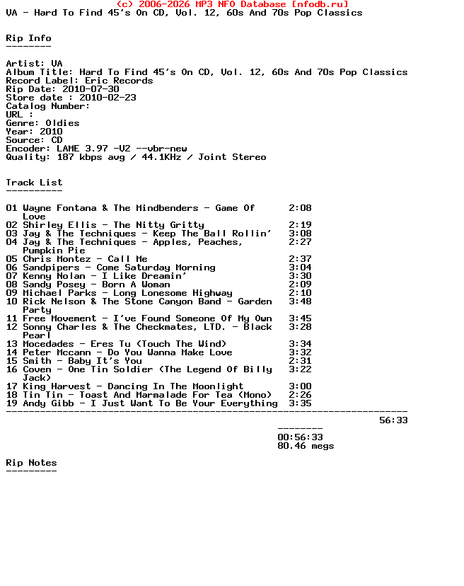 VA-Hard_To_Find_45S_On_Cd_Vol._12_60S_And_70S_Pop_Classics-Remastered-2010