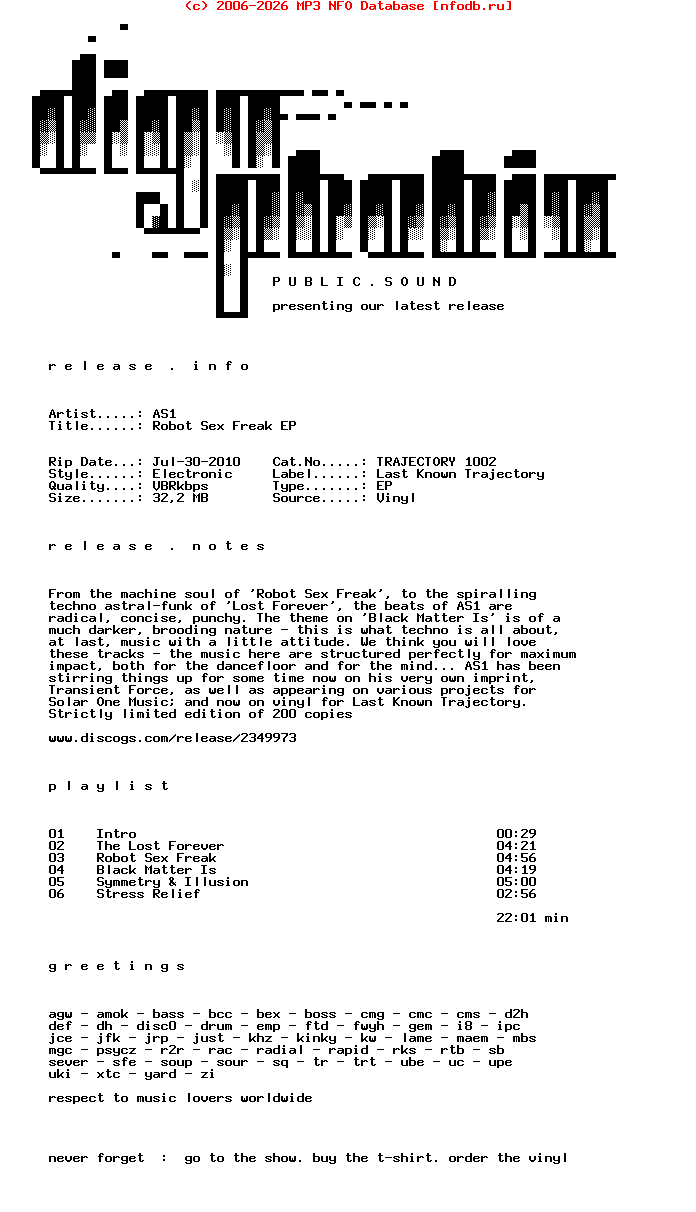 As1-Robot_Sex_Freak_Ep-(TRAJECTORY_1002)-Vinyl-2010-DPS