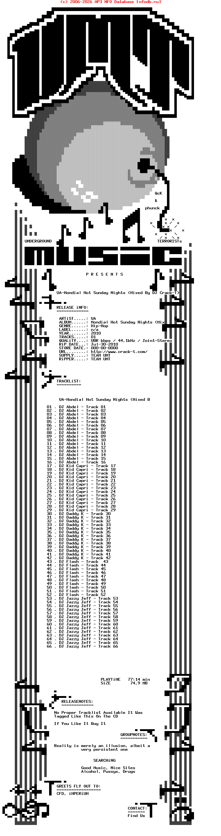VA-Mondial_Hot_Sunday_Nights_(MIXED_BY_DJ_CRACK-T)-Bootleg-2010-UMT