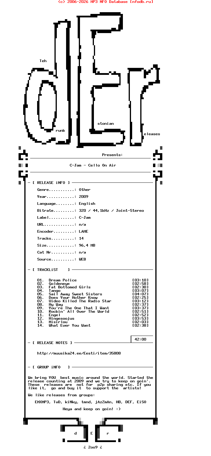 C-Jam-Cello_On_Air-2009-Der