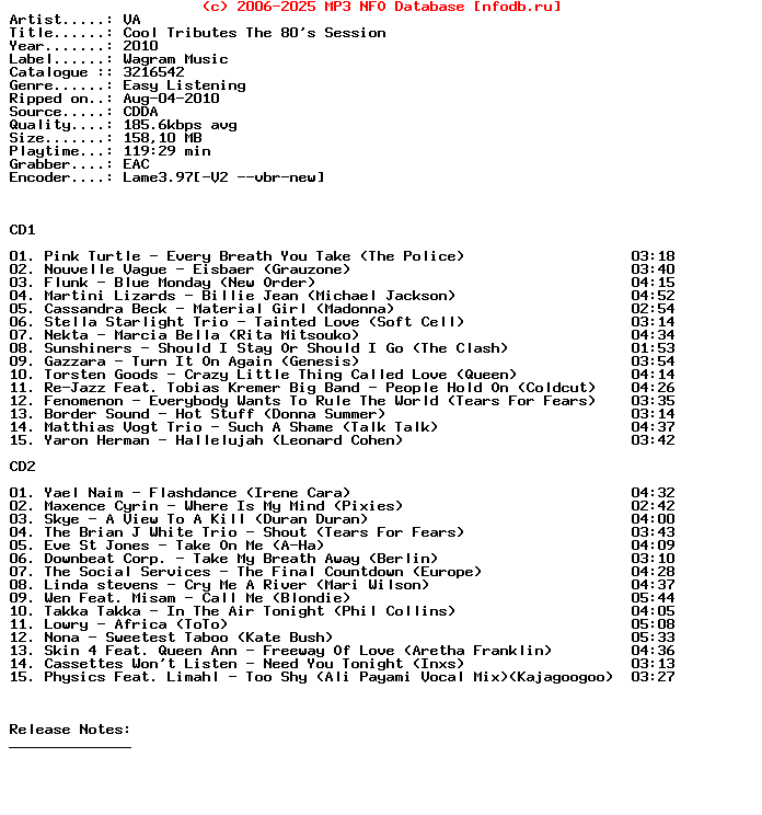 VA-Cool_Tributes_The_80S_Session-2CD-2010