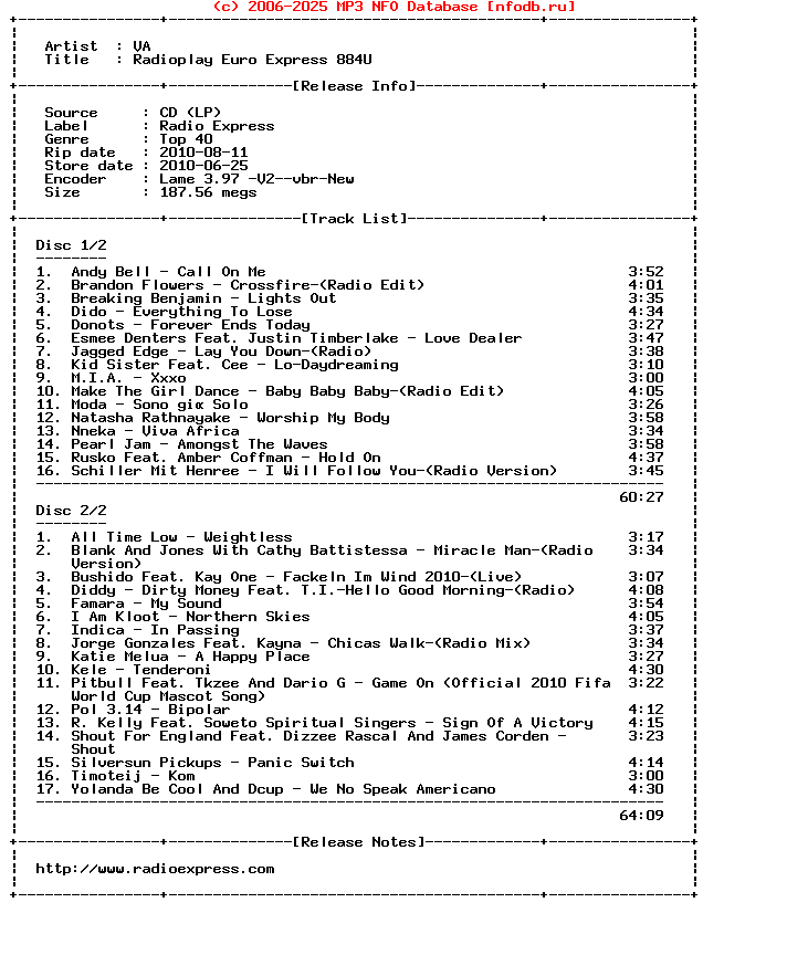 VA-Radioplay_Euro_Express_884U-2CD-2010