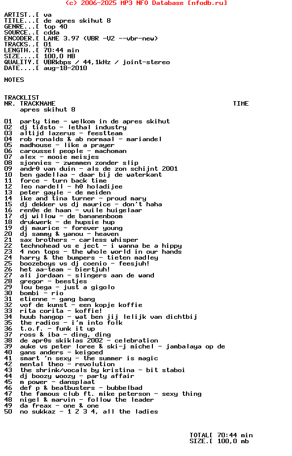 VA_-_De_Apres_Skihut_8-CD-2002