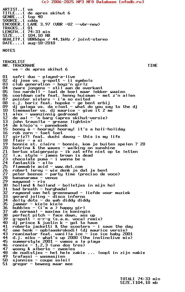 VA_-_De_Apres_Skihut_6-CD-2001