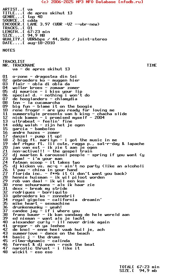 VA_-_De_Apres_Skihut_13-CD-2004