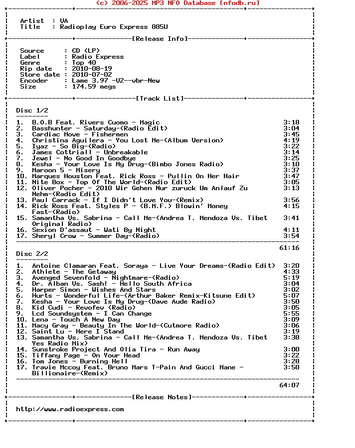 VA-Radioplay_Euro_Express_885U-2CD-2010
