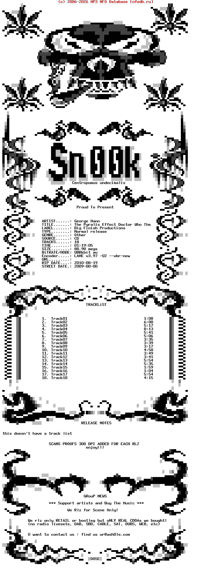 George_Mann-The_Pyralis_Effect_Doctor_Who_The_Companion_Chronicles-Audiobook-2009-SNOOK