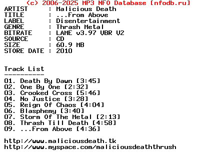 Malicious_Death-From_Above-2010