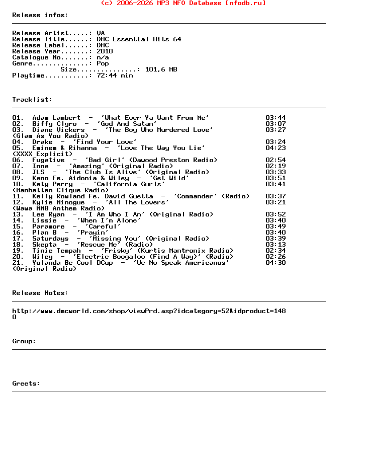 VA-Dmc_Essential_Hits_64-CD-2010-iHF
