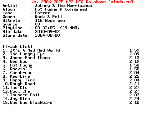 Johnny_And_The_Hurricanes-Hot_Fudge_And_Cornbread-2004