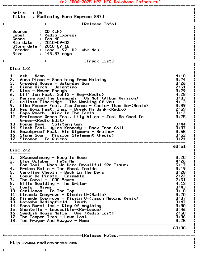 VA-Radioplay_Euro_Express_887U-2CD-2010