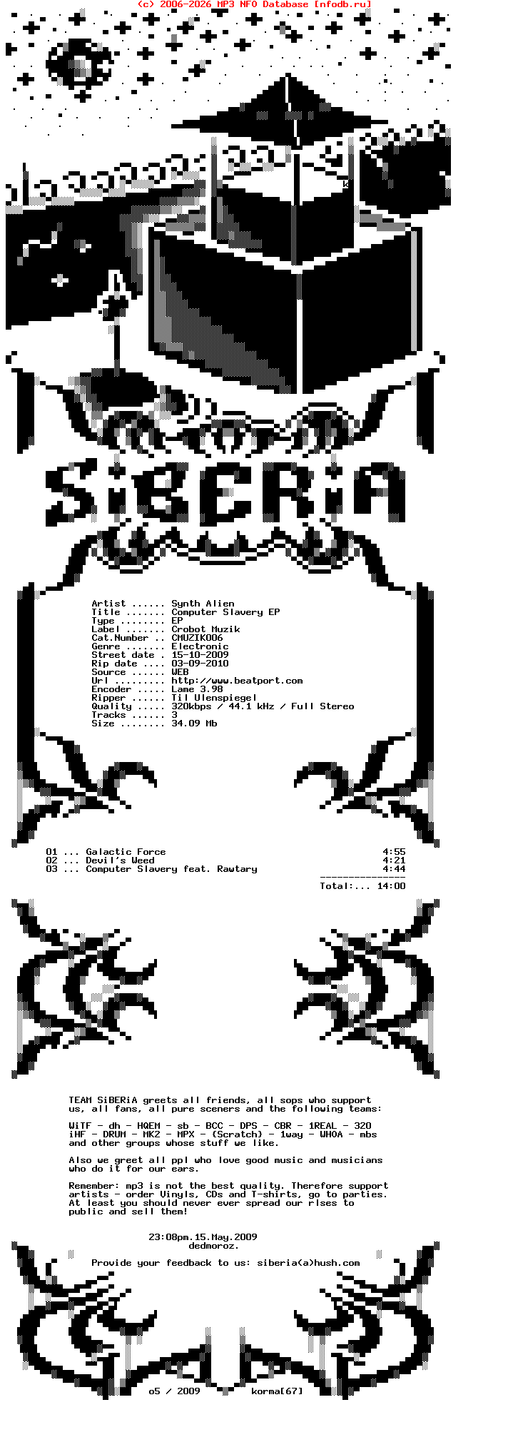 Synth_Alien--Computer_Slavery_Ep-(CMUZIK006)-WEB-2009-SiBERiA