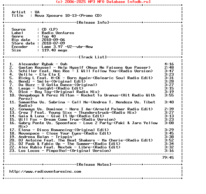 VA-Nova_Xposure_10-13-(PROMO_CD)-2010
