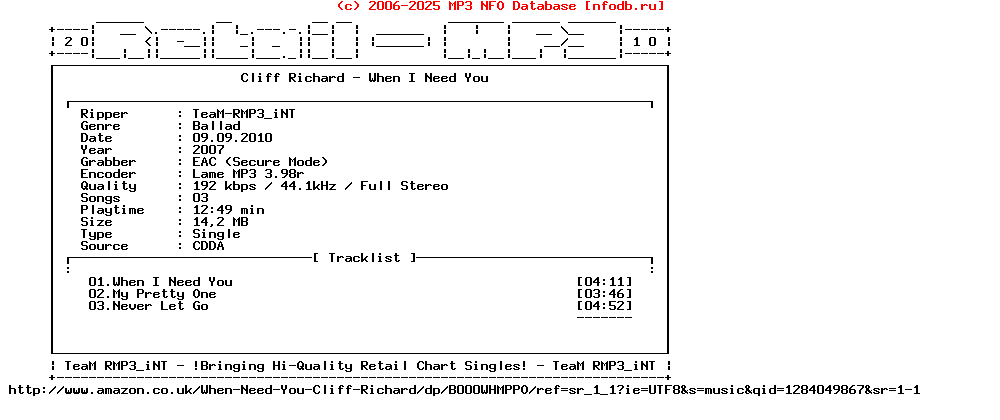 Cliff_Richard-When_I_Need_You-Retail_Cdm-2007-RMP3_iNT