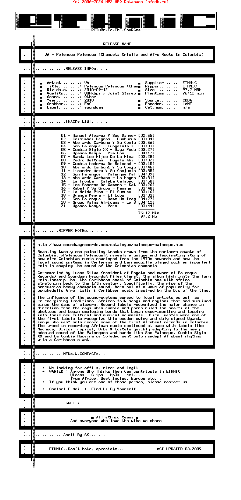 VA-Palenque_Palenque_(CHAMPETA_CRIOLLA_AND_AFRO_ROOTS_IN_COLOMBIA)-SP-2010-ETHNiC