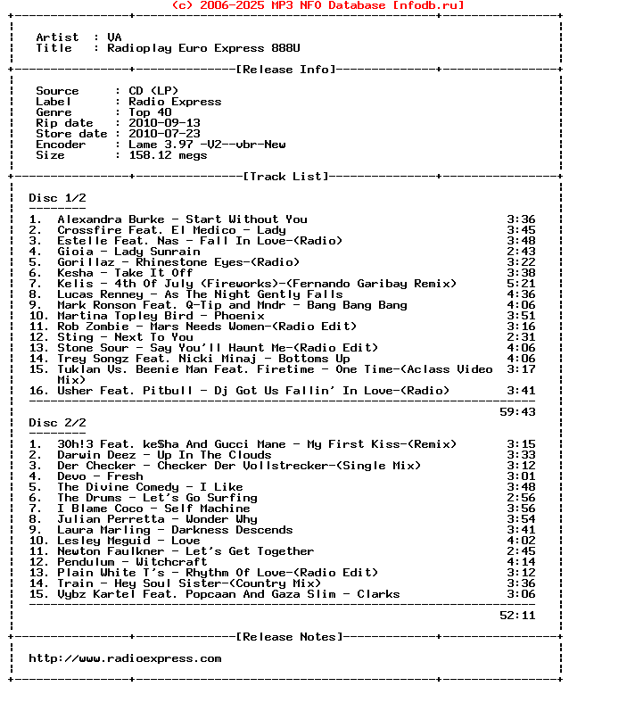 VA-Radioplay_Euro_Express_888U-2CD-2010