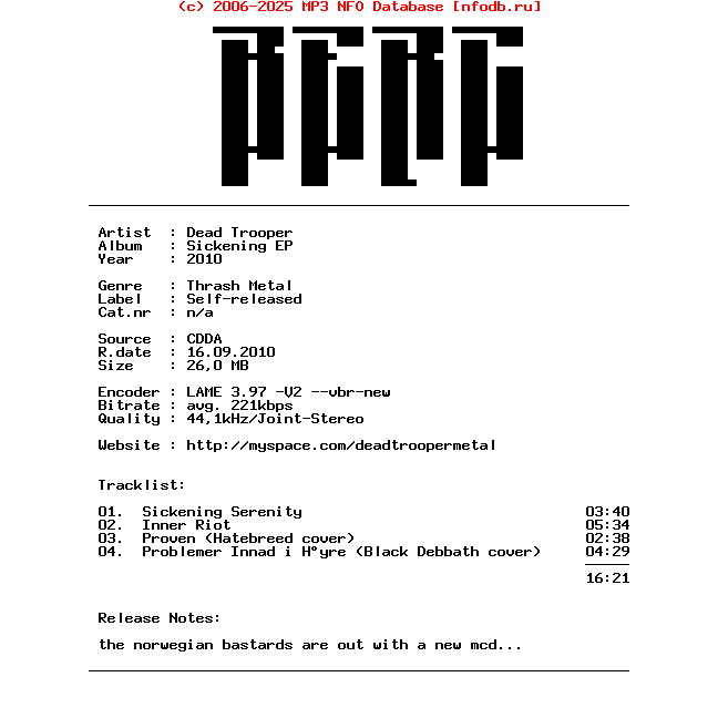 Dead_Trooper-Sickening_Ep-2010-BERC