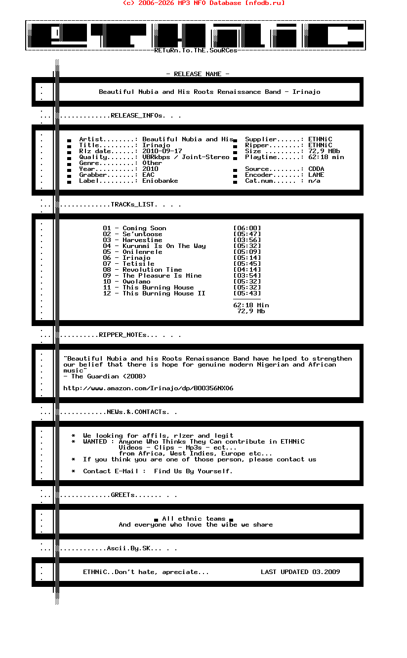 Beautiful_Nubia_And_His_Roots_Renaissance_Band-Irinajo-2010-ETHNiC