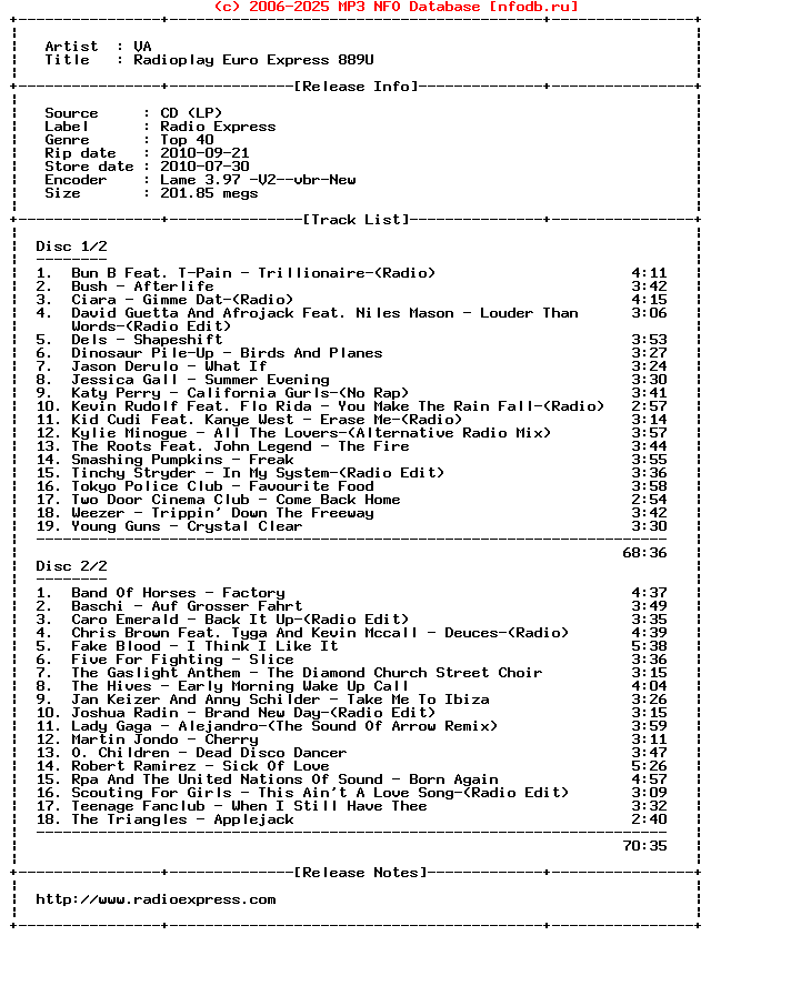 VA-Radioplay_Euro_Express_889U-2CD-2010