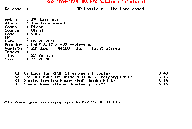 Jp_Massiera-The_Unreleased-(YDNY01)-Vinyl-2010