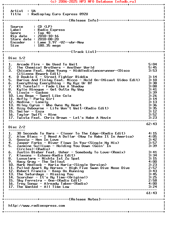 VA-Radioplay_Euro_Express_892U-2CD-2010