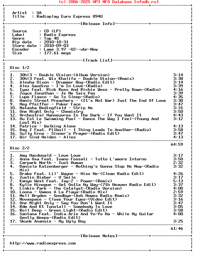 VA-Radioplay_Euro_Express_894U-2CD-2010