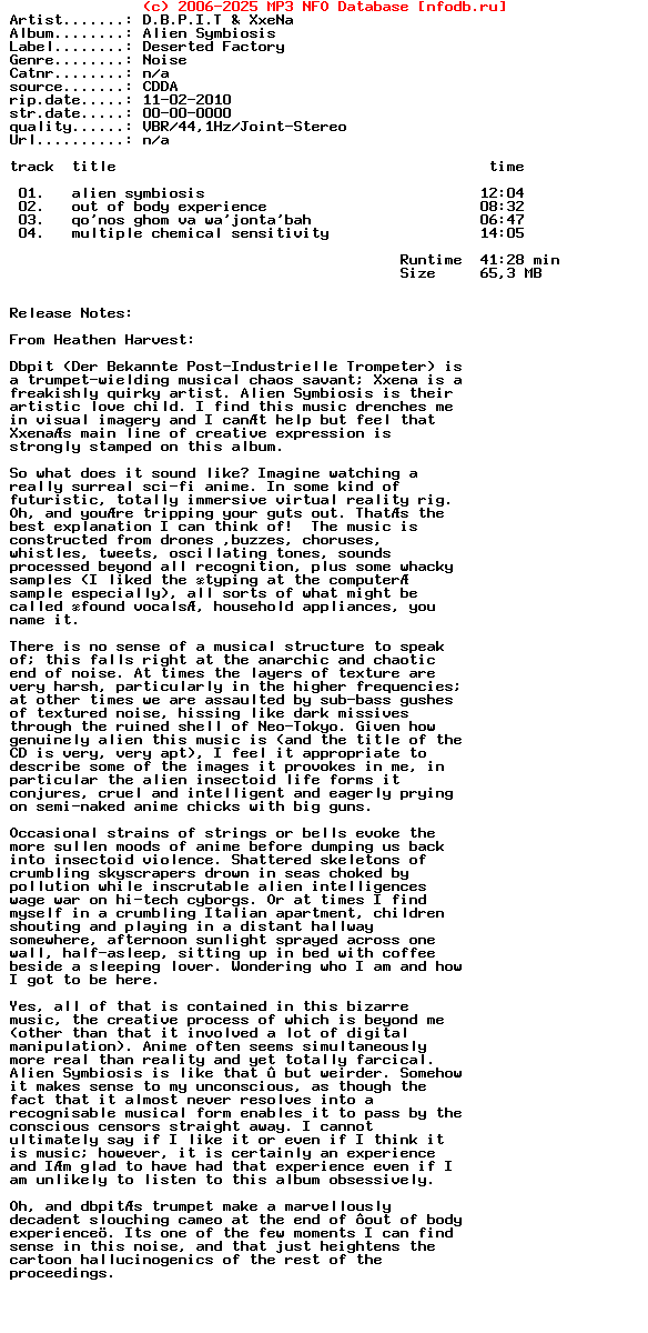 D.B.P.I.T_And_Xxena-Alien_Symbiosis-2008