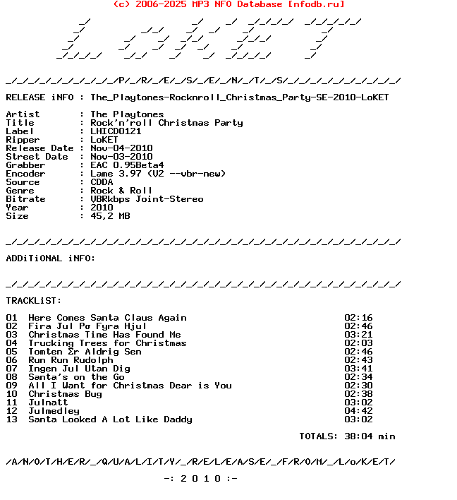 The_Playtones-Rocknroll_Christmas_Party-SE-2010-LoKET