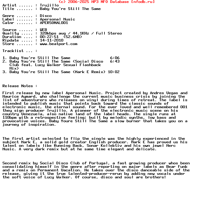 Trujillo-Baby_Youre_Still_The_Same-(APERSONAL001)-WEB-2010