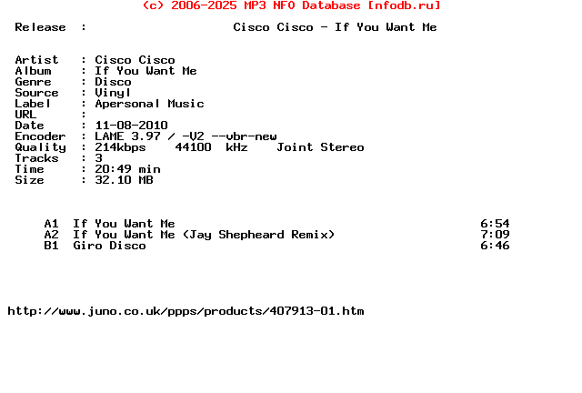 Cisco_Cisco-If_You_Want_Me-(APERSONAL002)-Vinyl-2010