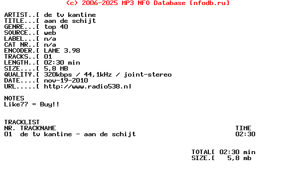 De_Tv_Kantine_-_Aan_De_Schijt-WEB-NL-2010
