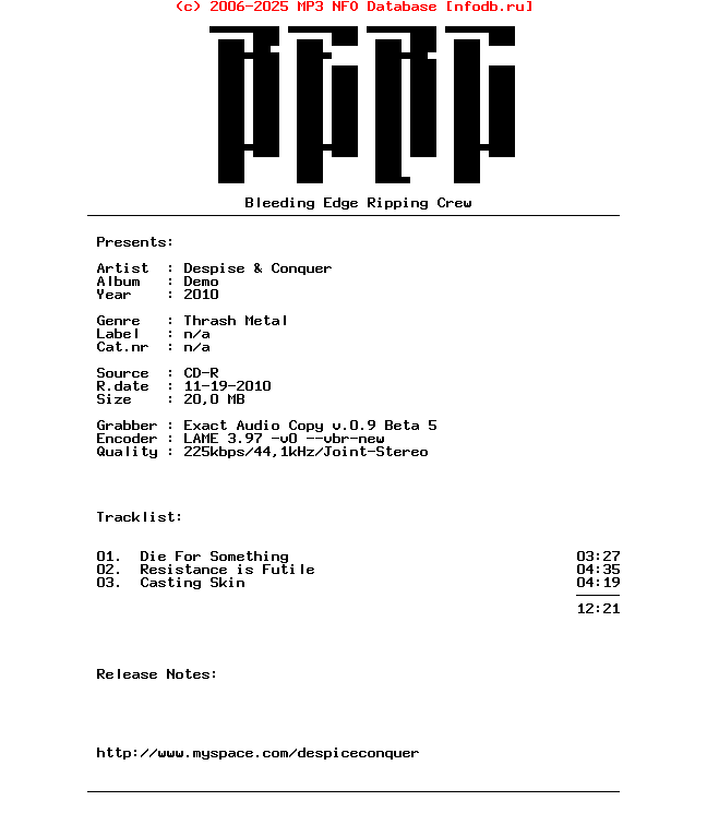 Despise_And_Conquer-Demo-CDR-2010-BERC