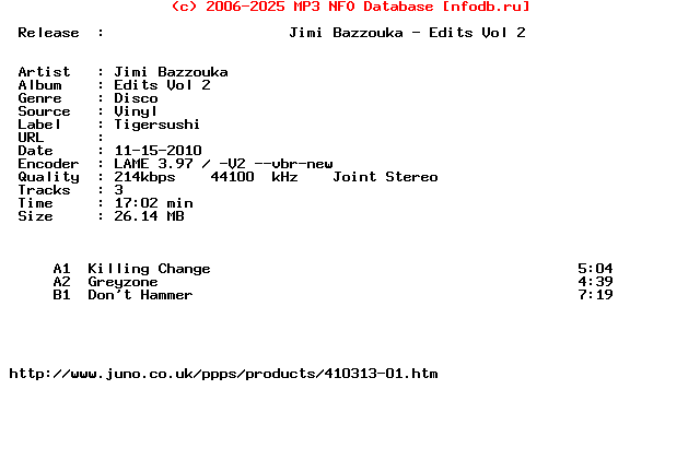 Jimi_Bazzouka-Edits_Vol_2-(PMR005)-Vinyl-2010