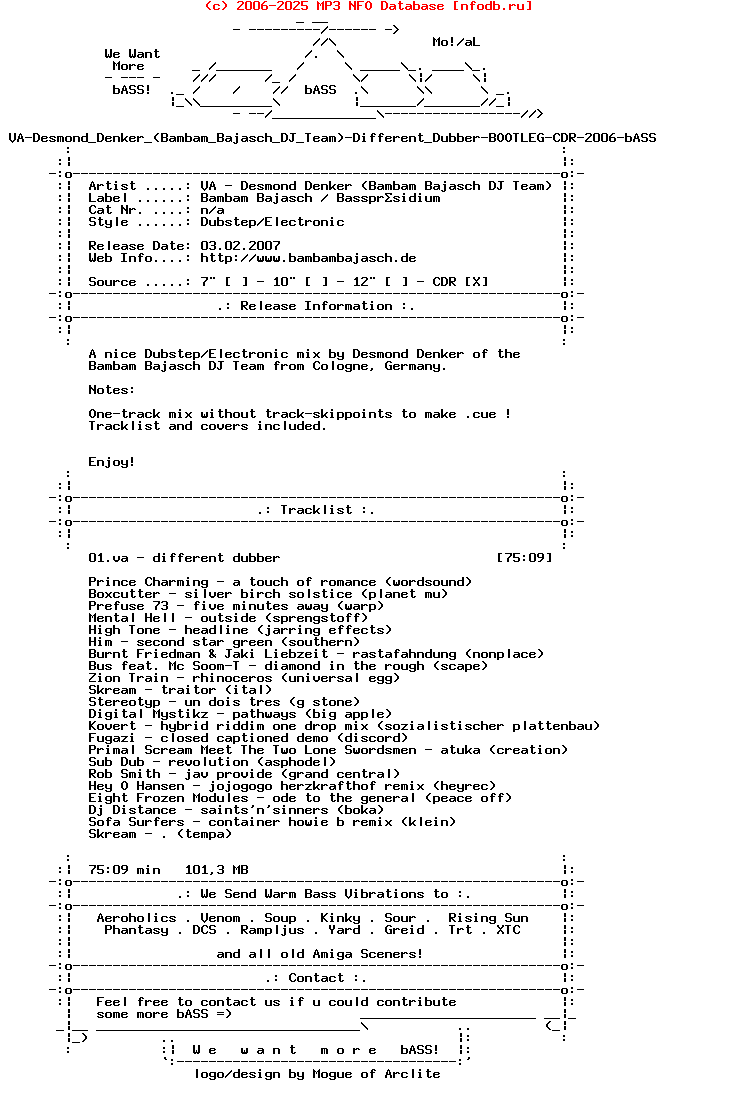 VA-Desmond_Denker_(BAMBAM_BAJASCH_DJ_TEAM)-Different_Dubber-Bootleg-CDR-2006-bASS