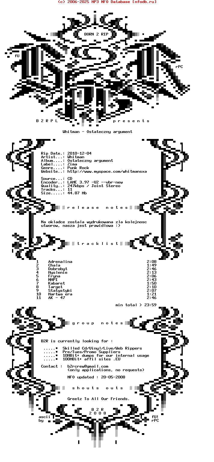 Whitman-Ostateczny_Argument-PL-2006