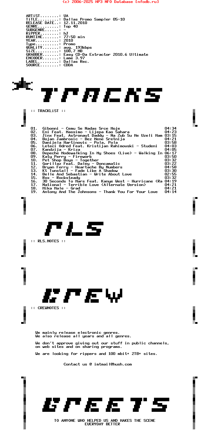 VA-Dallas_Promo_Sampler_05-10-Promo-2010