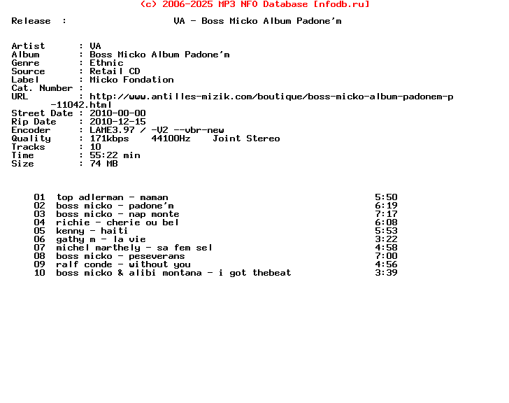 VA-Boss_Micko_Album_Padonem-CD-FR-2010