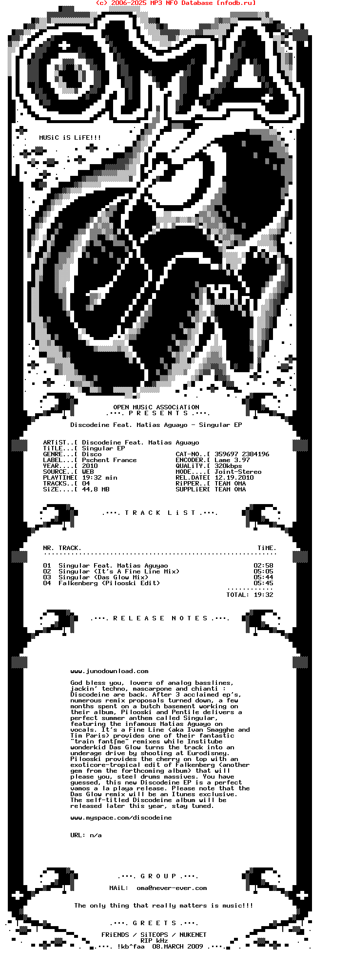 Discodeine_Feat_Matias_Aguayo--Singular_Ep-WEB-2010-OMA