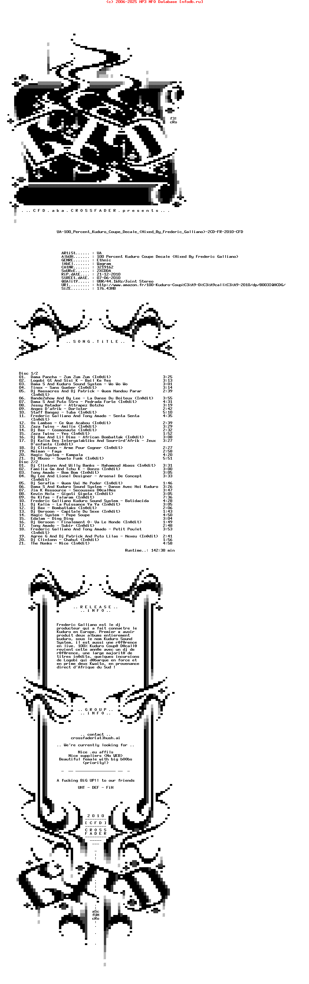 VA-100_Percent_Kuduro_Coupe_Decale_(MIXED_BY_FREDERIC_GALLIANO)-2CD-FR-2010