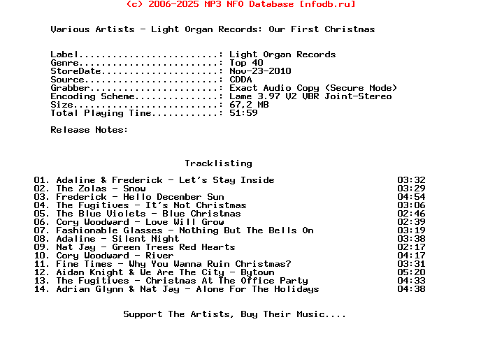 VA-Light_Organ_Records_Our_First_Christmas-2010
